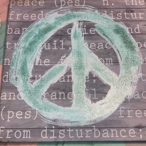 Peace wall art